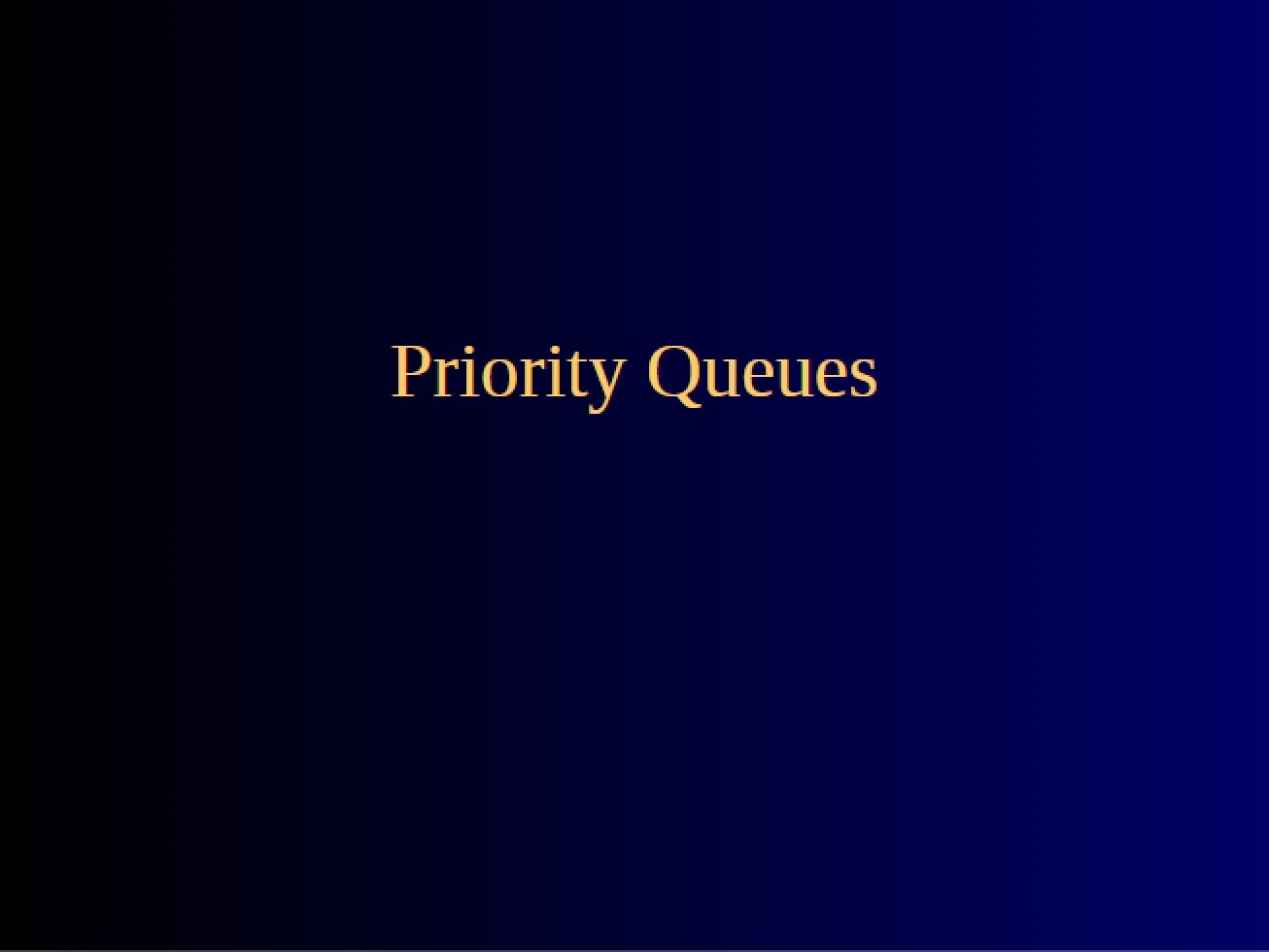 Queues for Priority