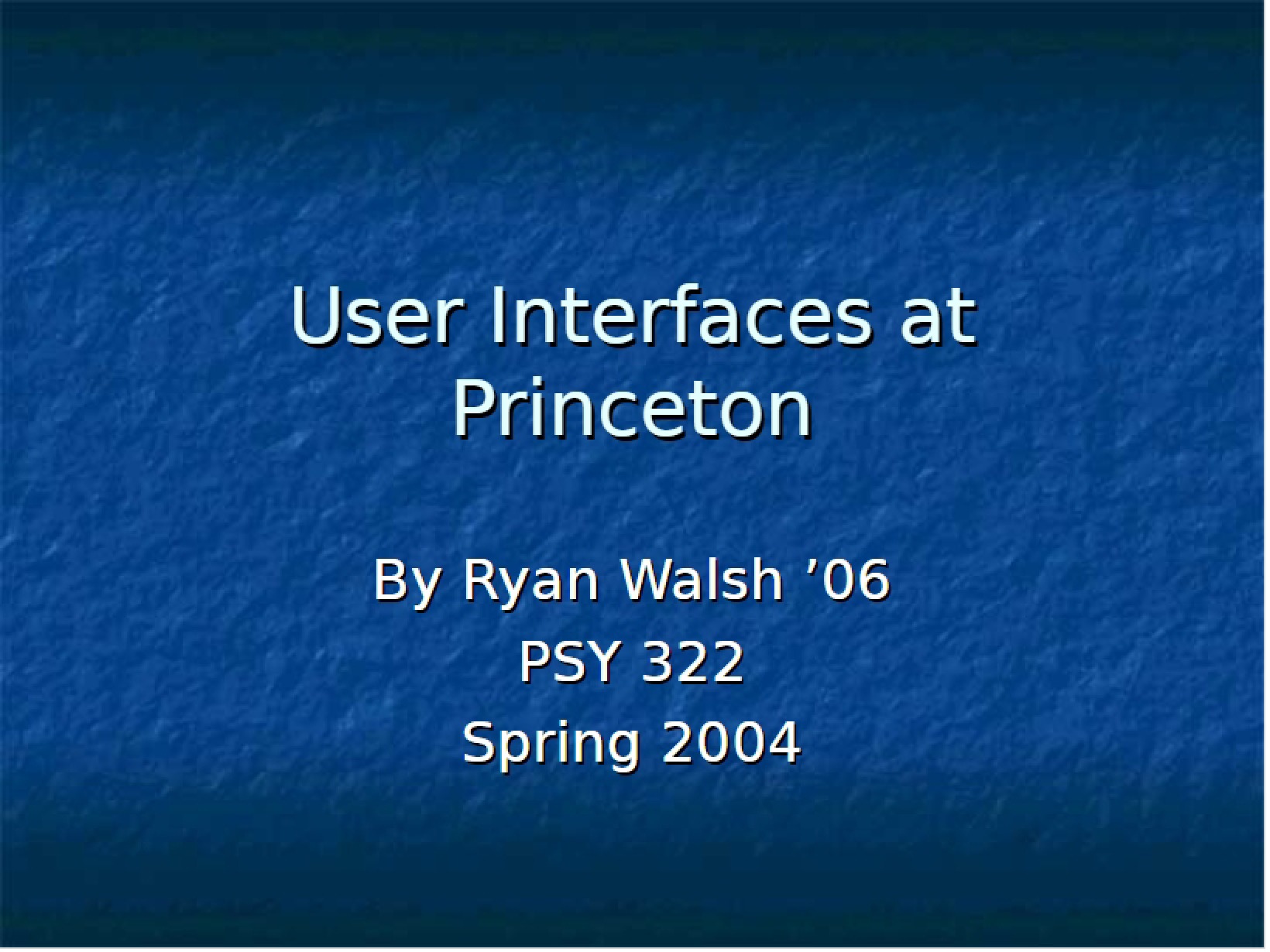 Human Interactions Lecture