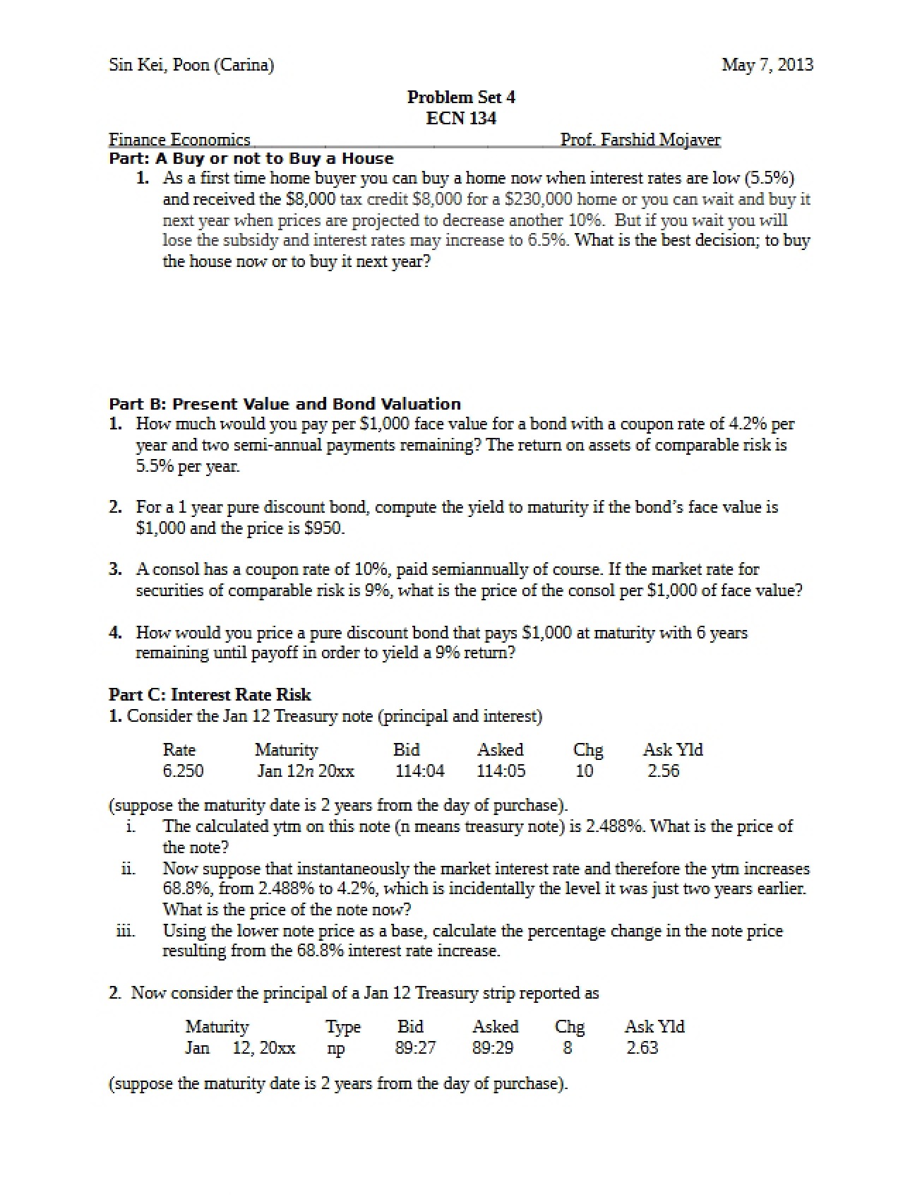 Spring 13 Homework 4