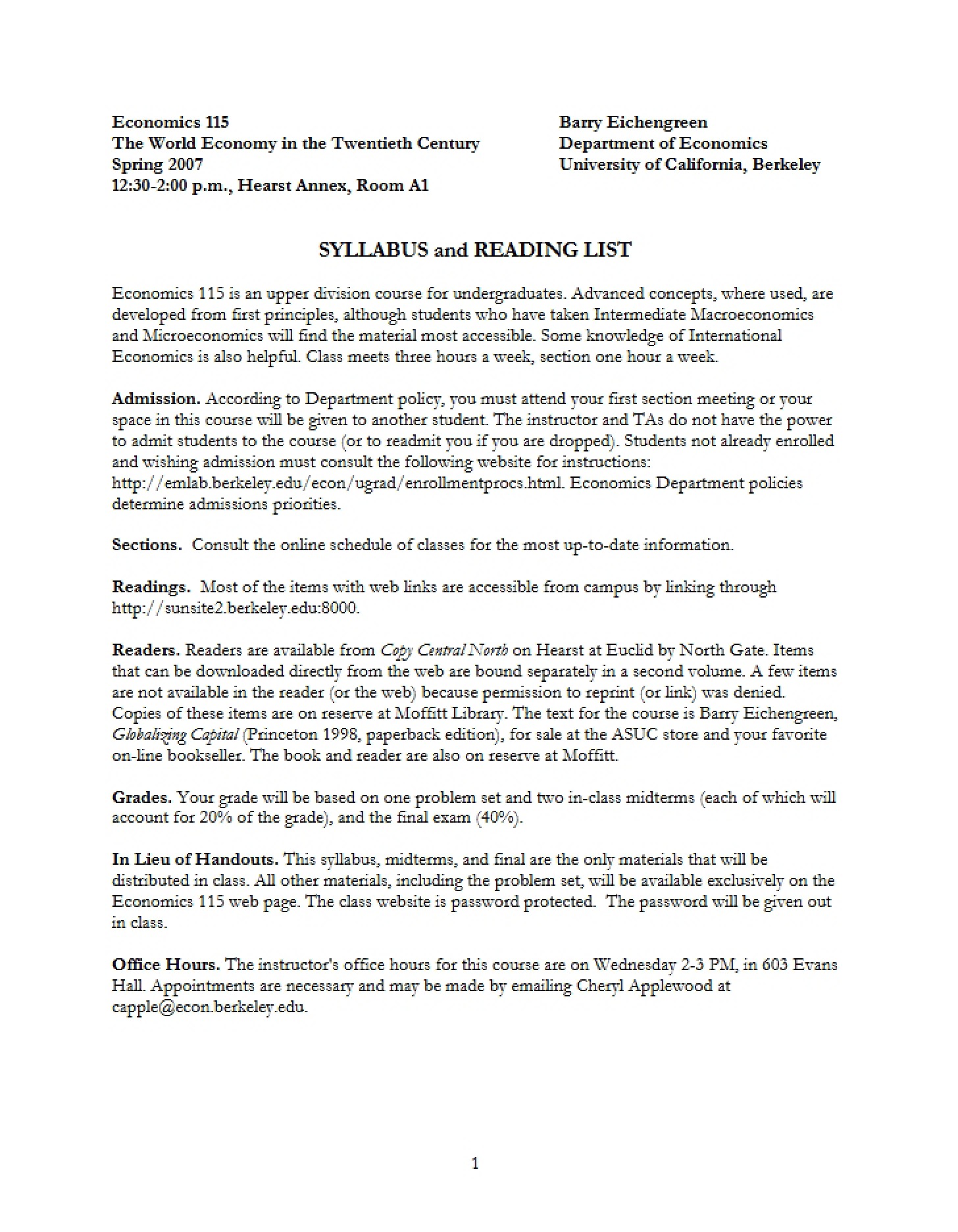 Main Syllabus