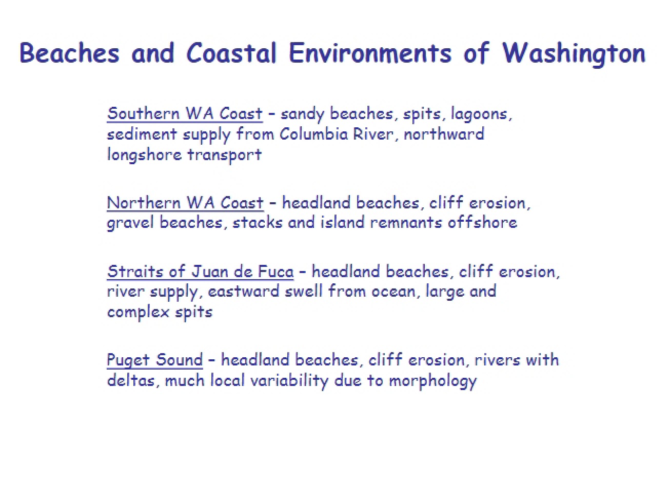 Coastal Environments and Beaches - 31 Pages