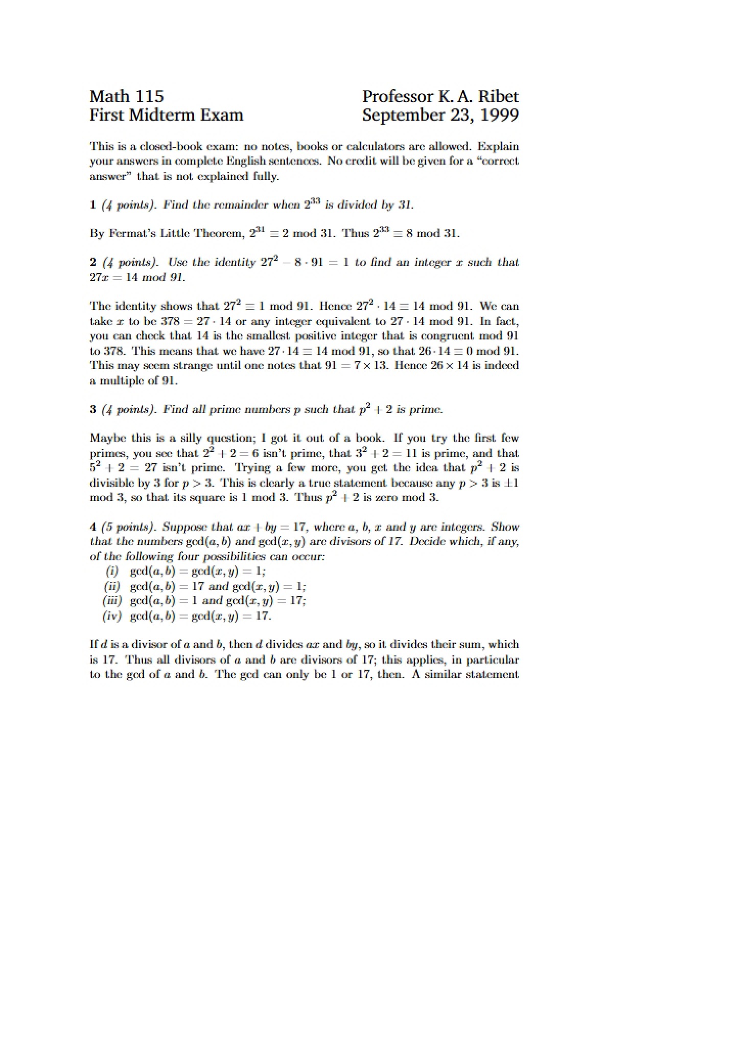 Exam 1 (Midterm)