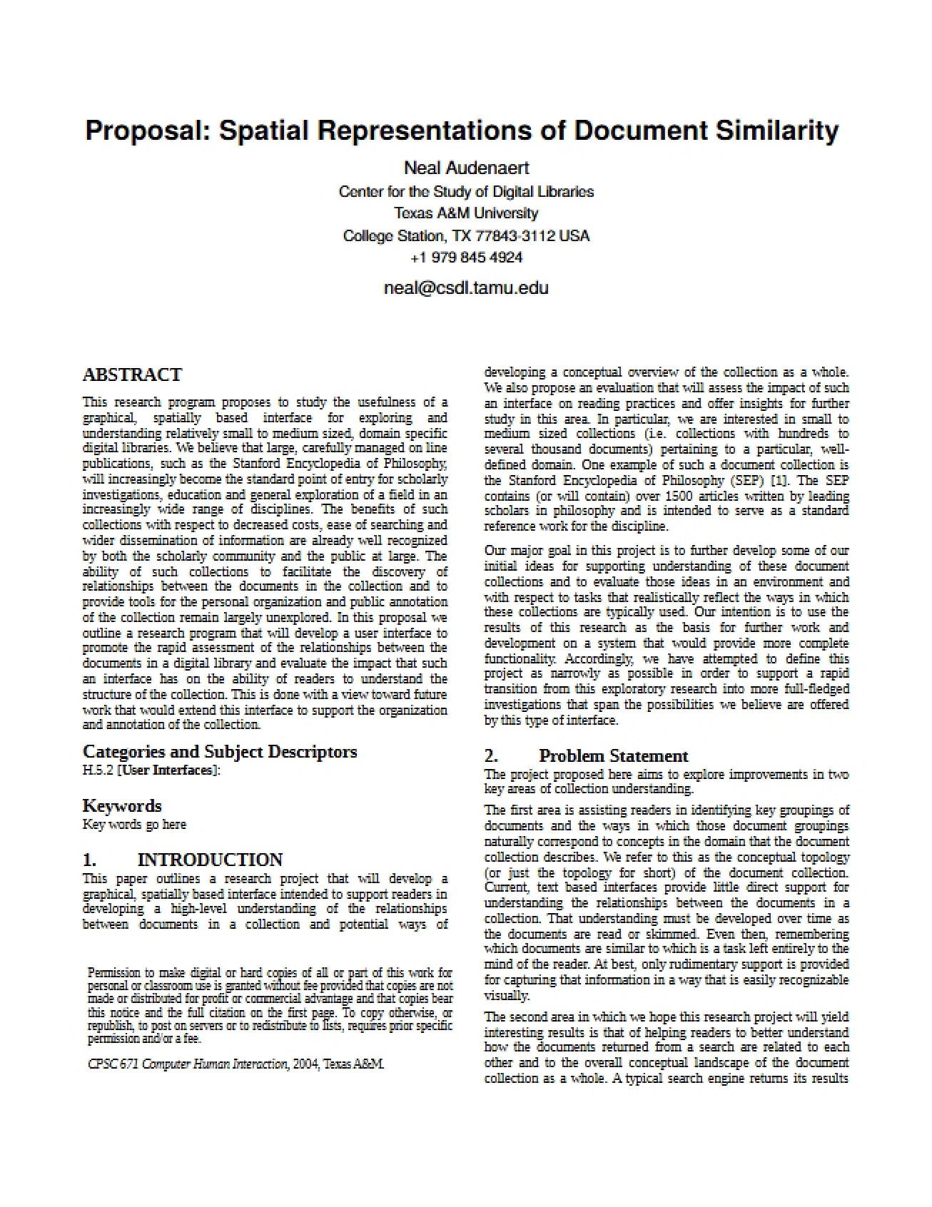 In-depth Look at a Second Paper for Computer-Human Interaction