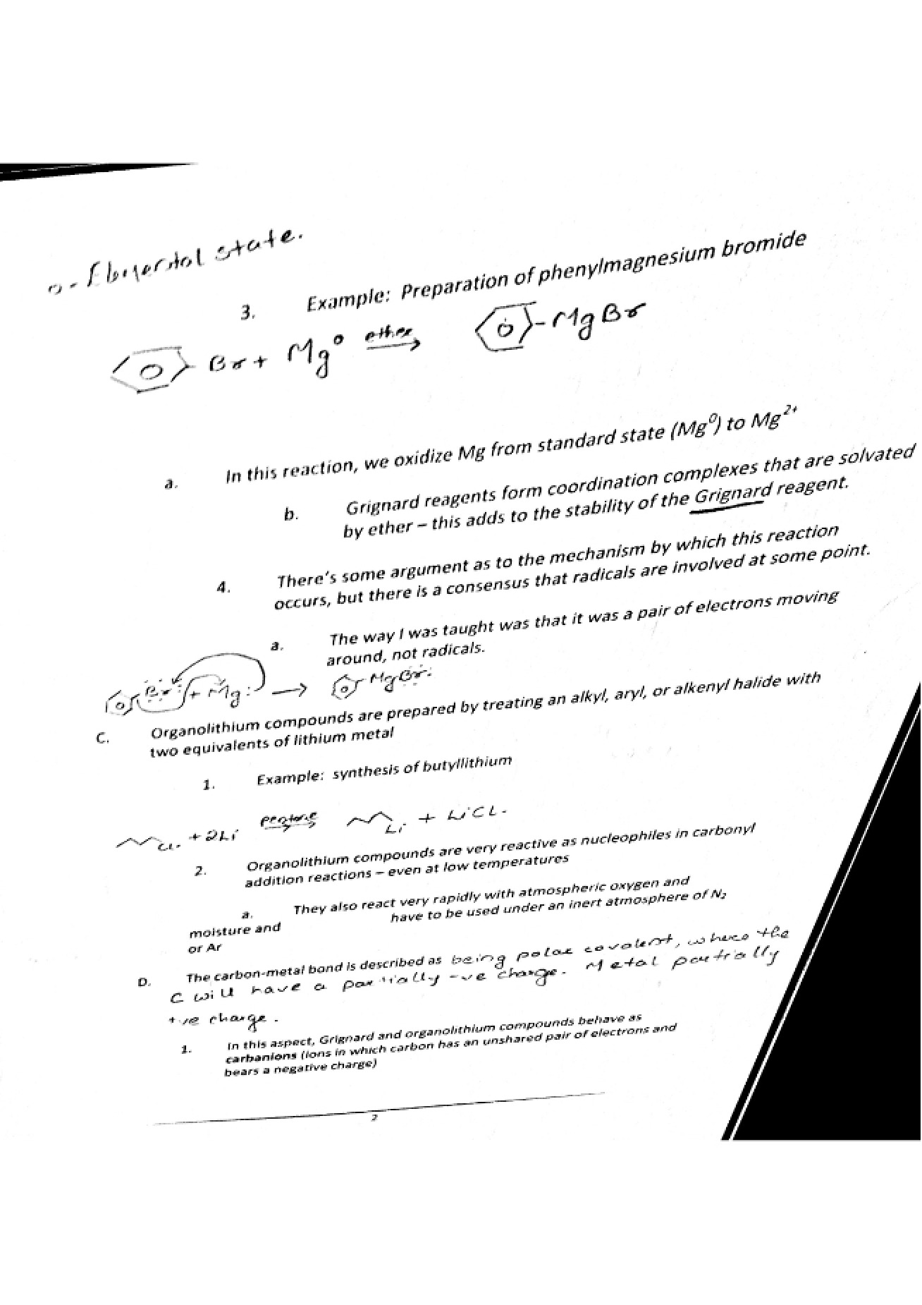 Review Guide Organic Chemistry II
