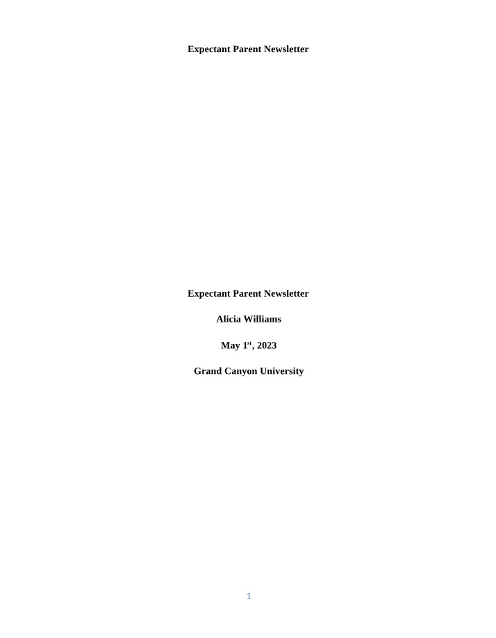 Critical Periods of Prenatal Development