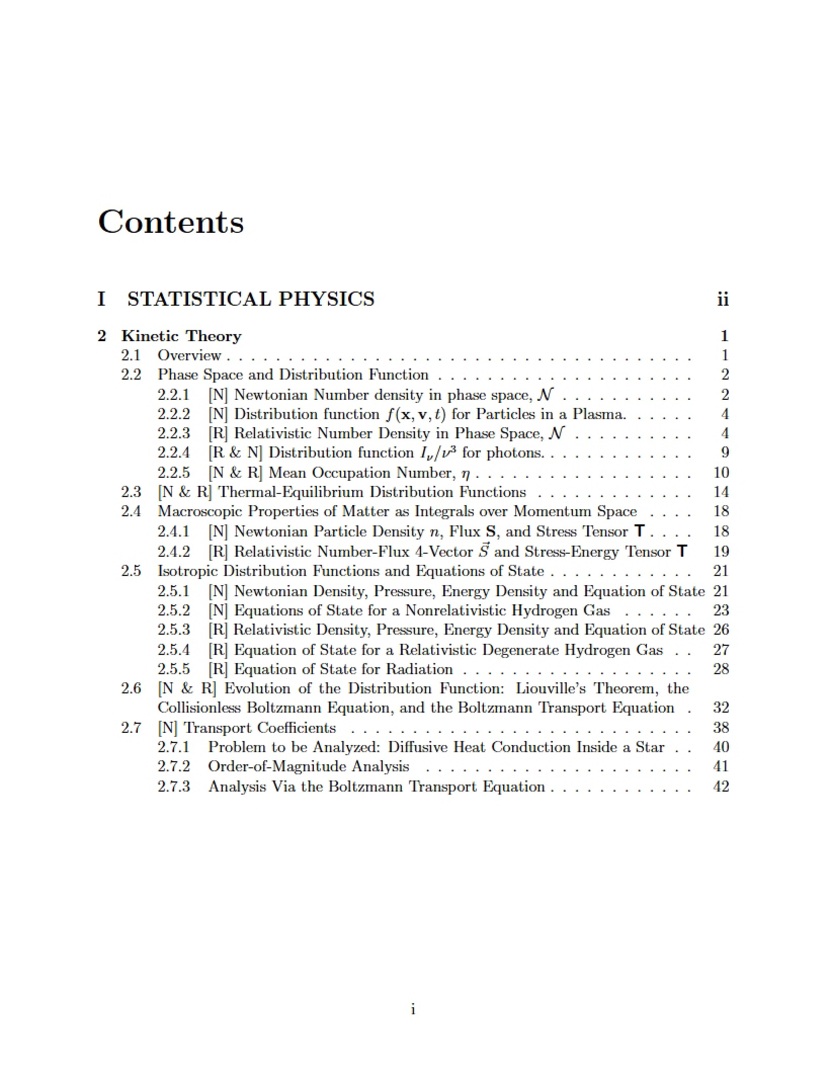Statistical Physics Concepts
