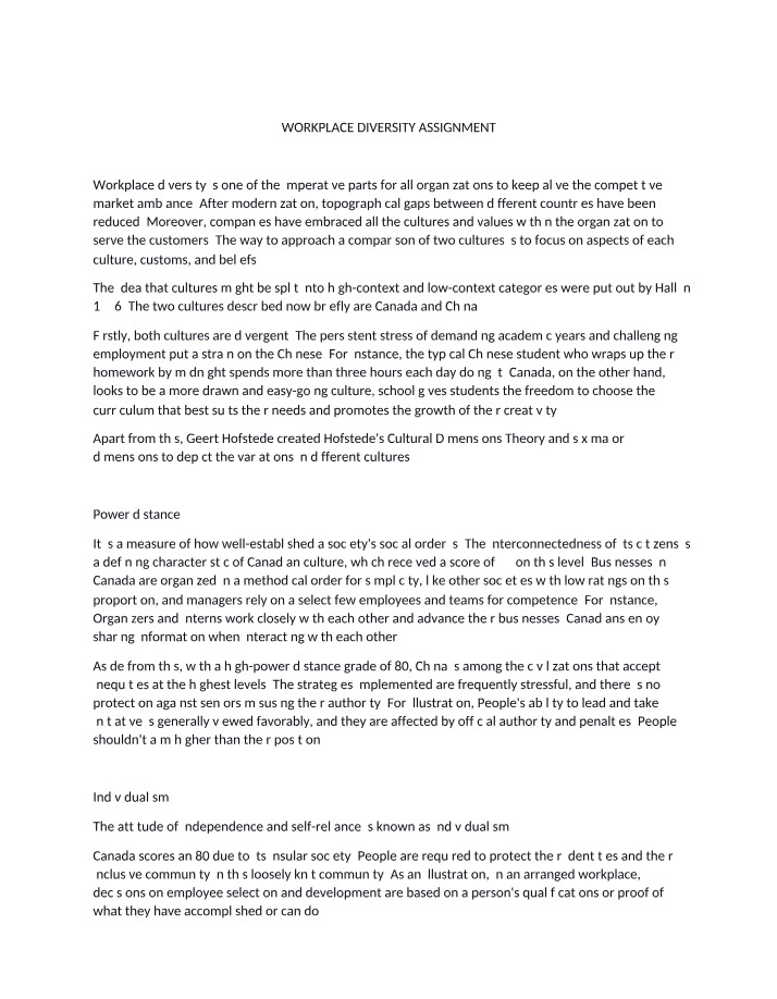 Understanding Workplace Diversity - Cultures and Customs