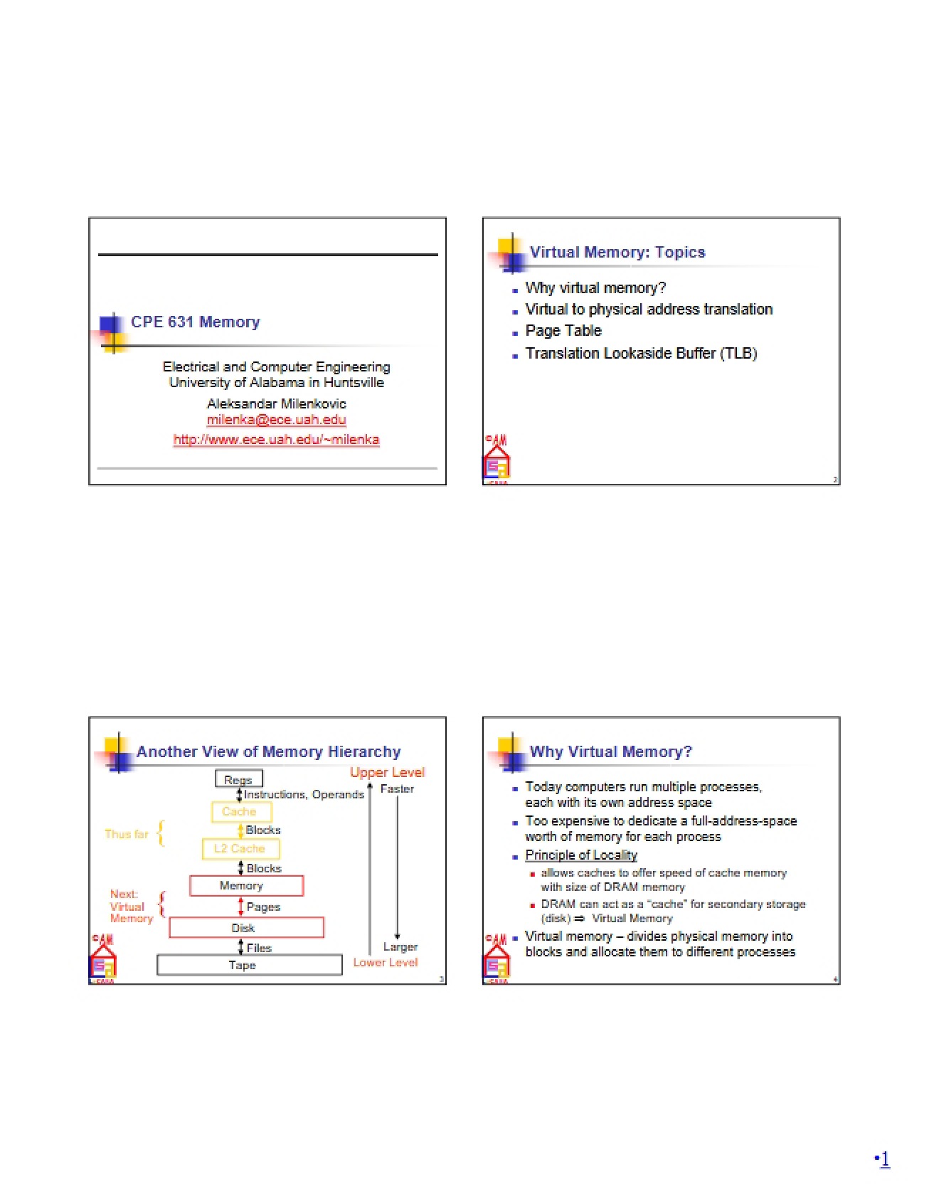 Memory in Computer Systems