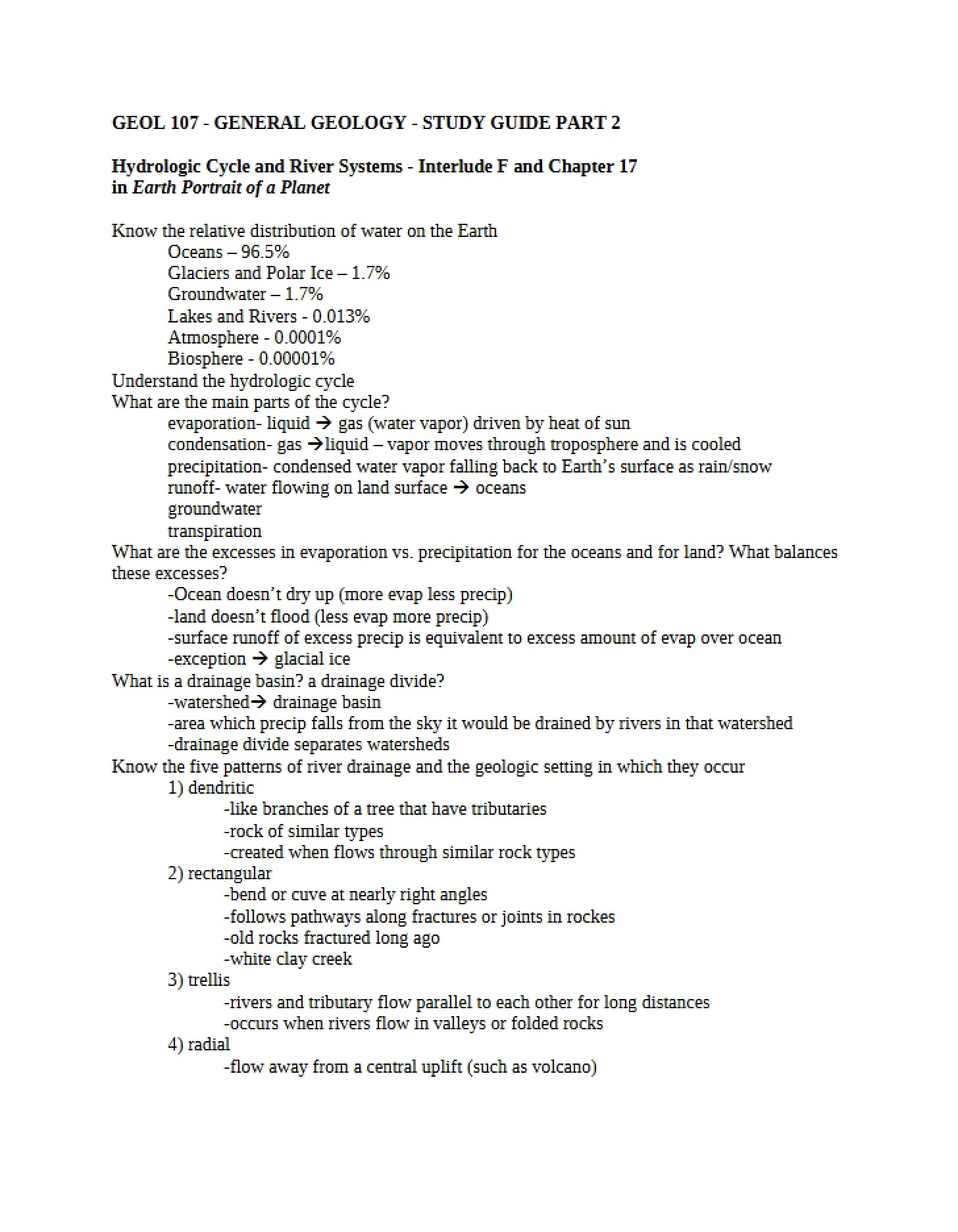 Part Two Study Guide