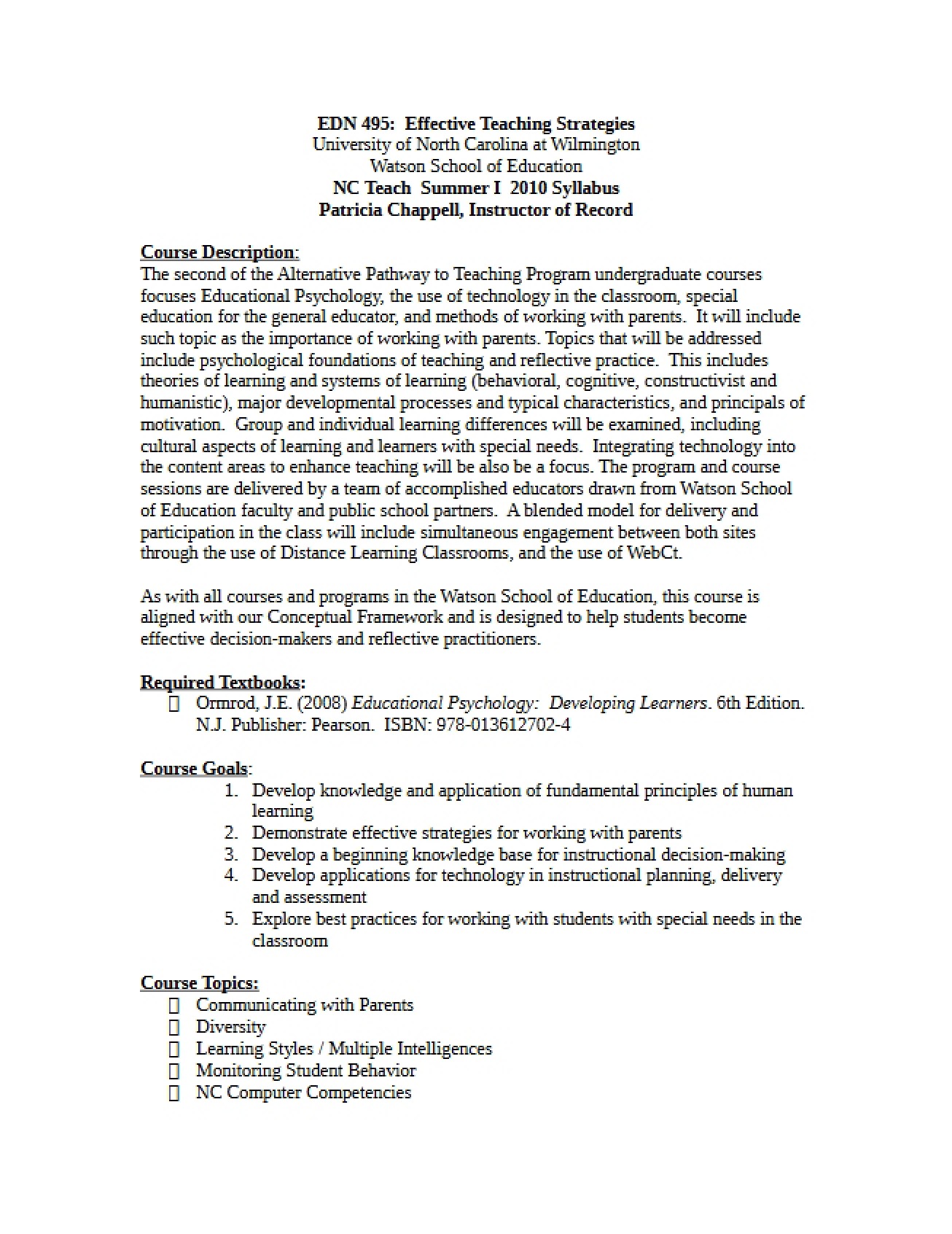 Strategies for Effective Teaching
