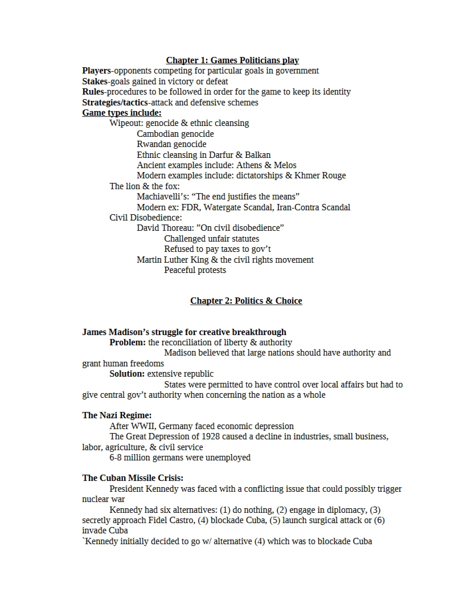 Politicians and Their Games Chapter 1
