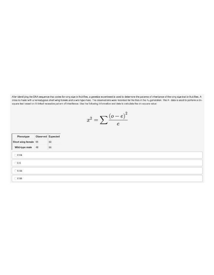 Wing Size Trait Inheritance in Fruit Flies
