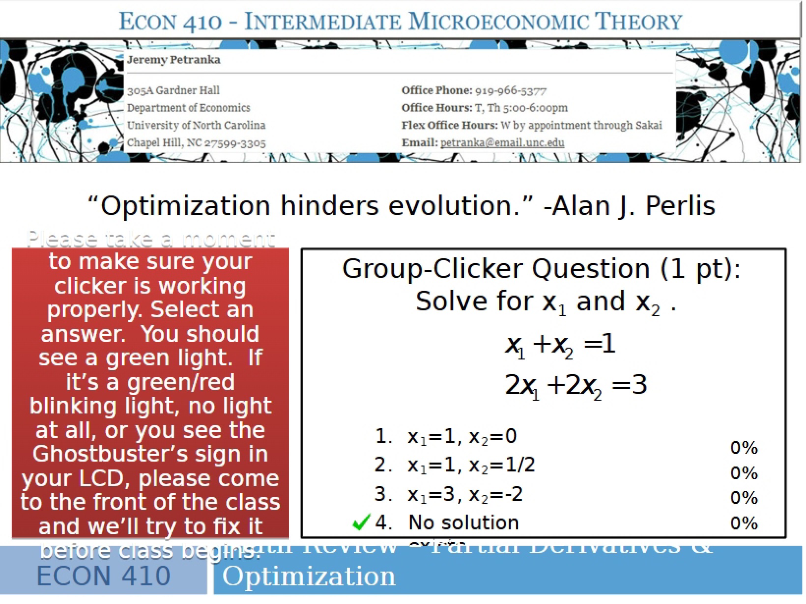 Math Review Partials Optimization