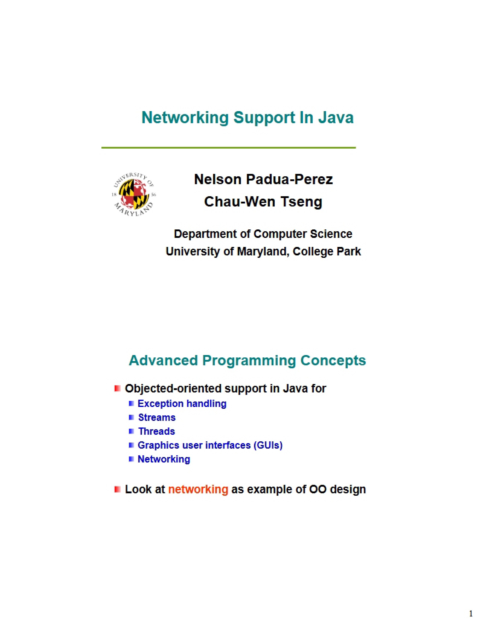Java Networking