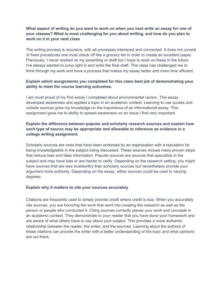 Improving Essay Writing Skills and Overcoming Challenges