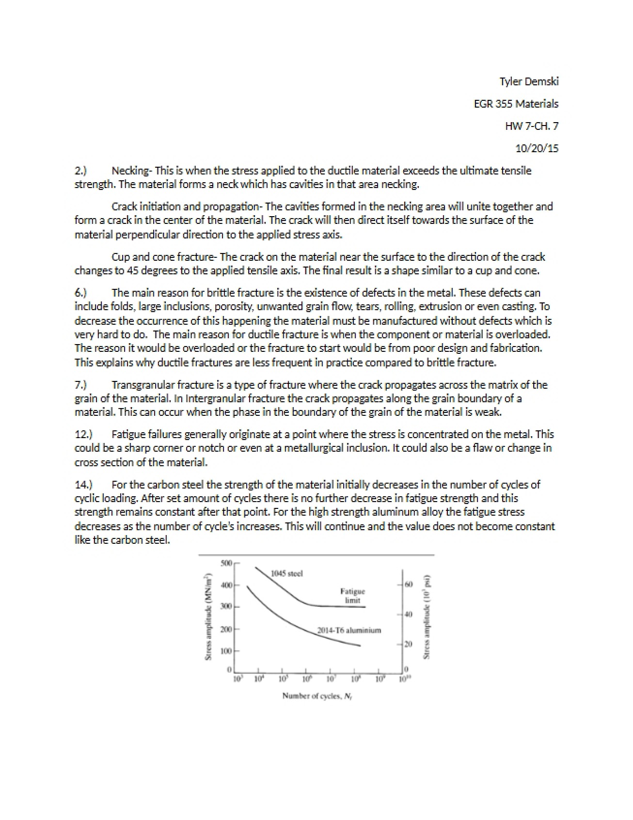 Homework Seven (Chapter 7)