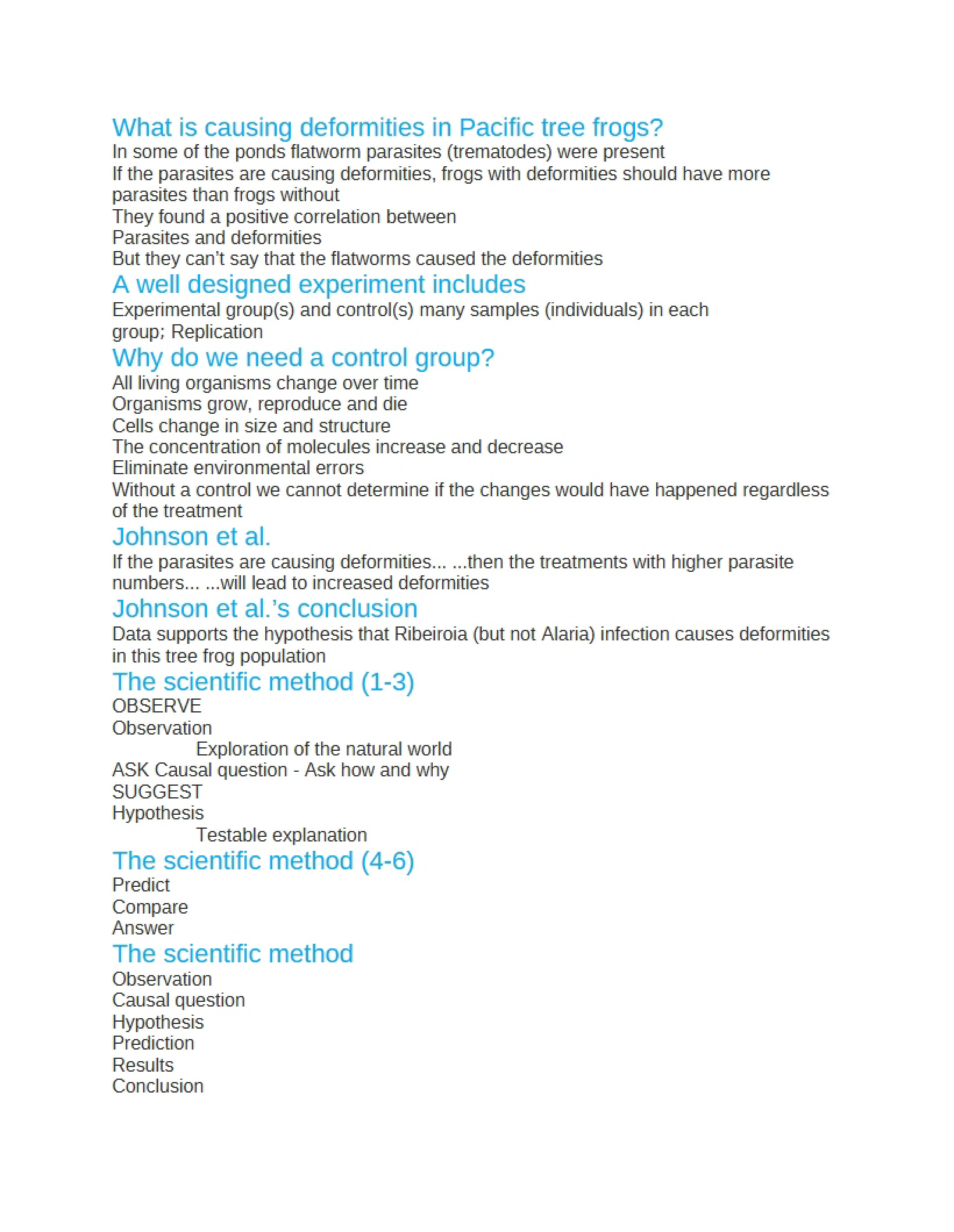 General Biology II Study Guide