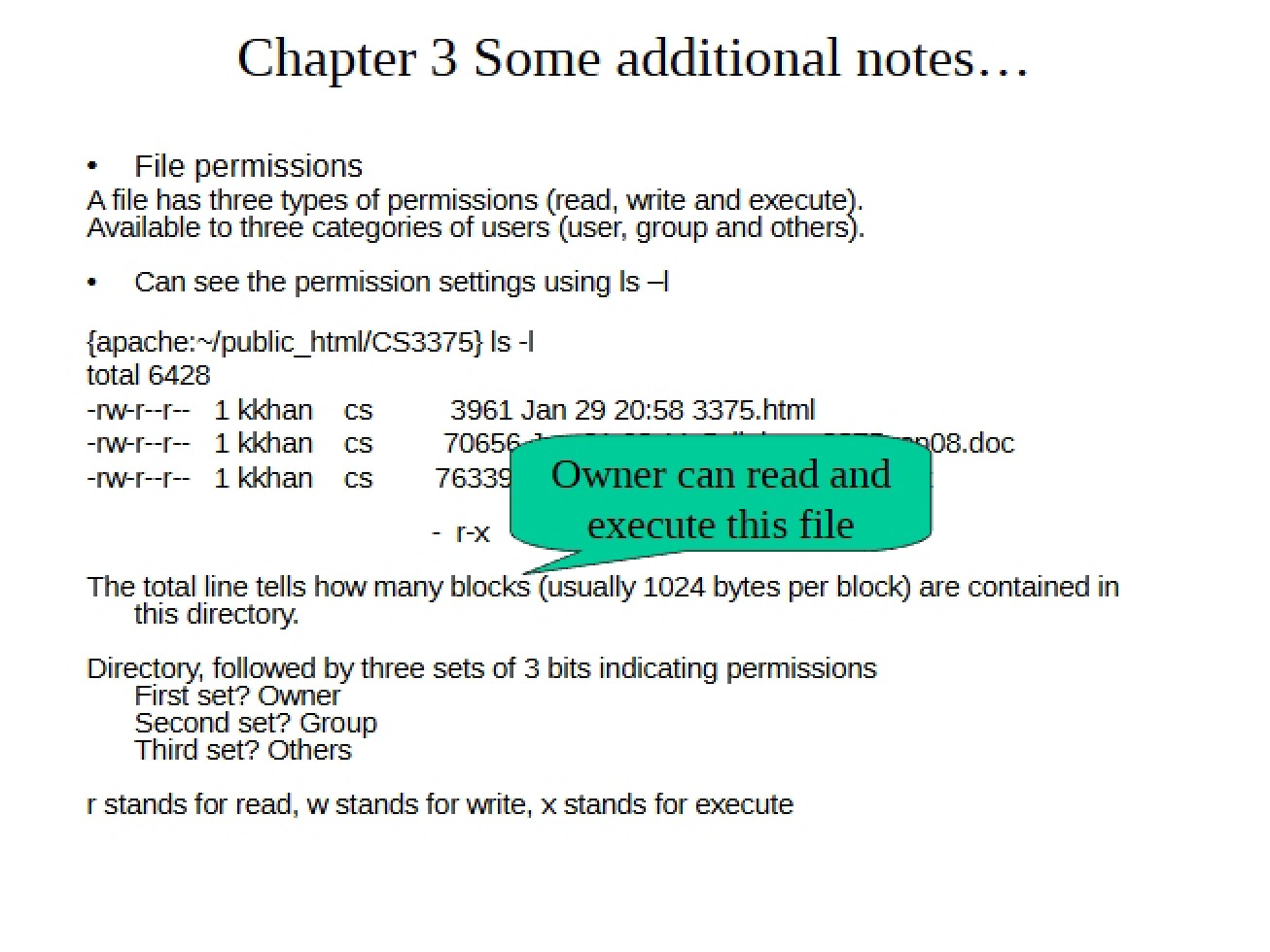 Unix Principles Class Notes