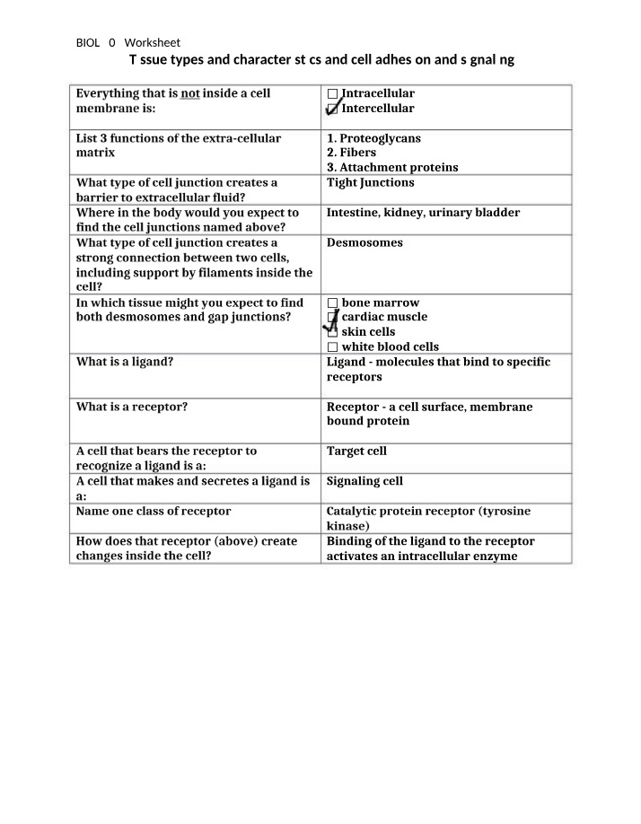 Worksheet 2 for BIOL 203
