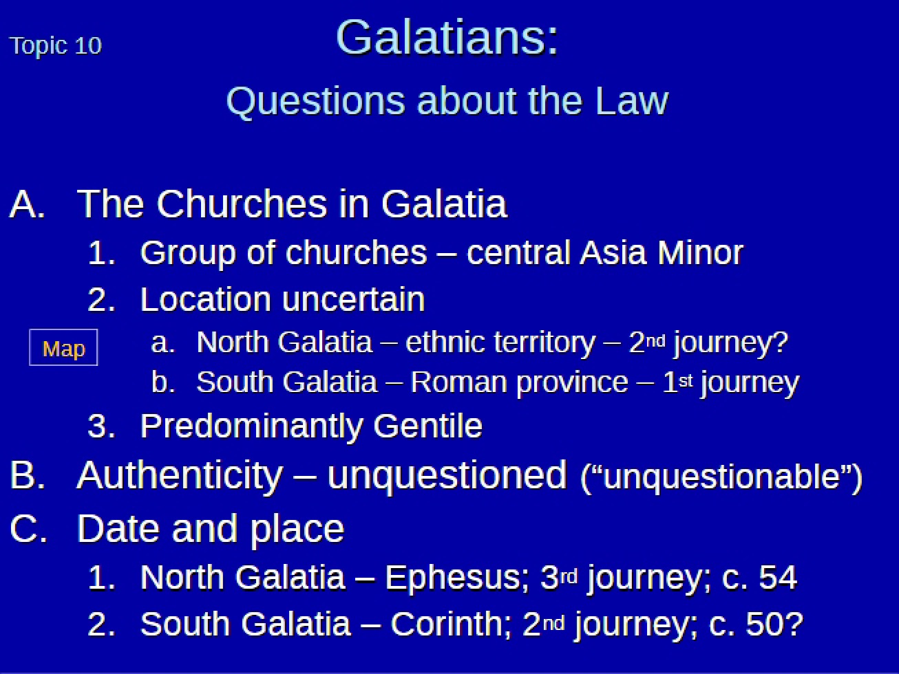 Law Questions in Galatians