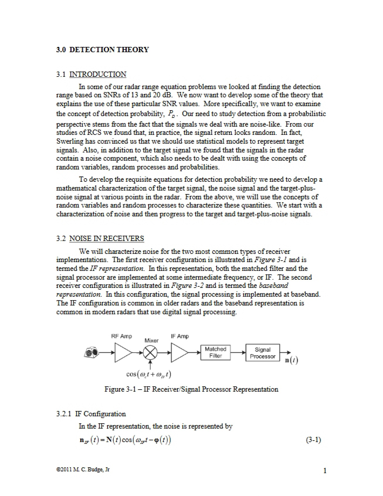 Detection Theory Principles