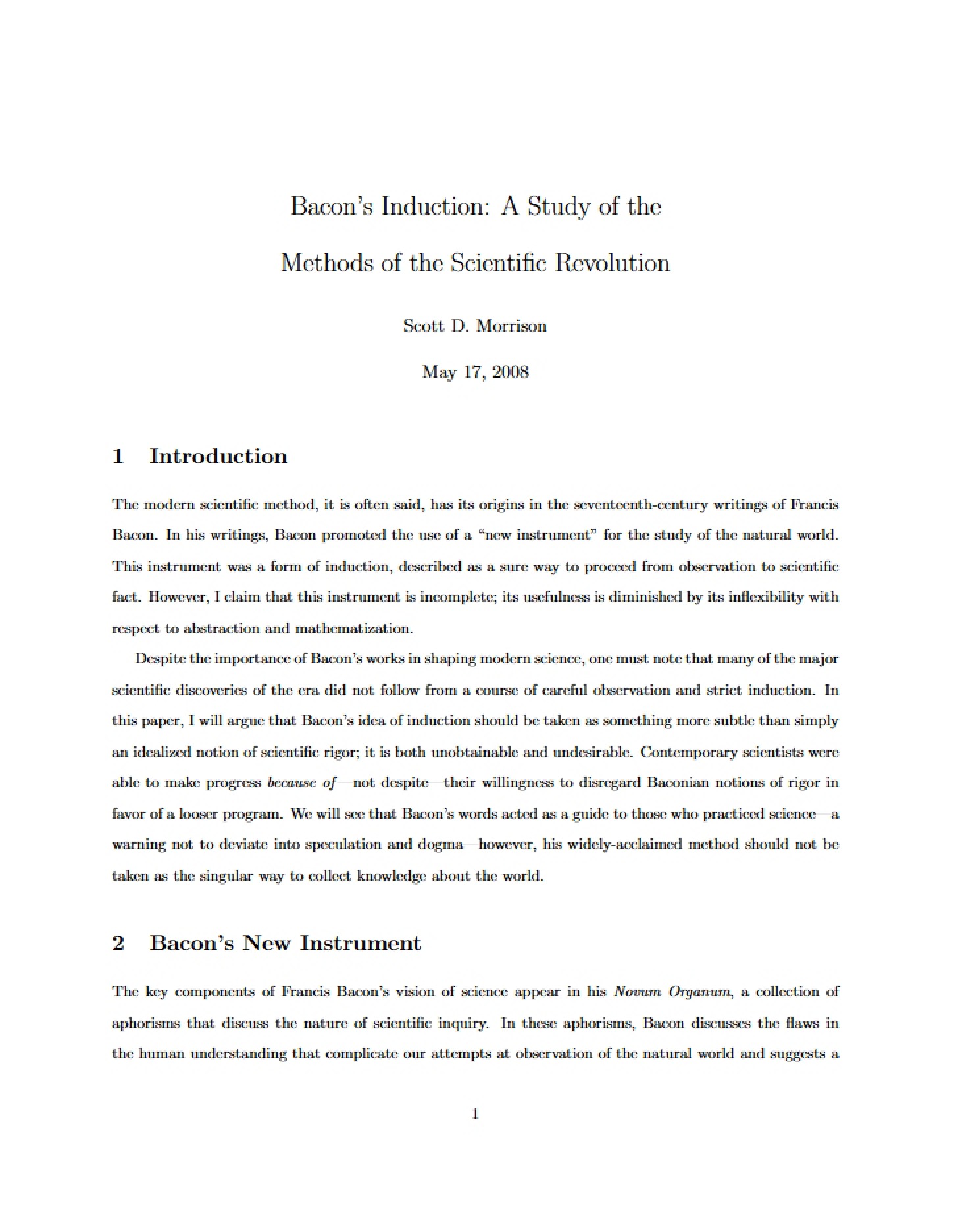 Scientific Revolution Methods
