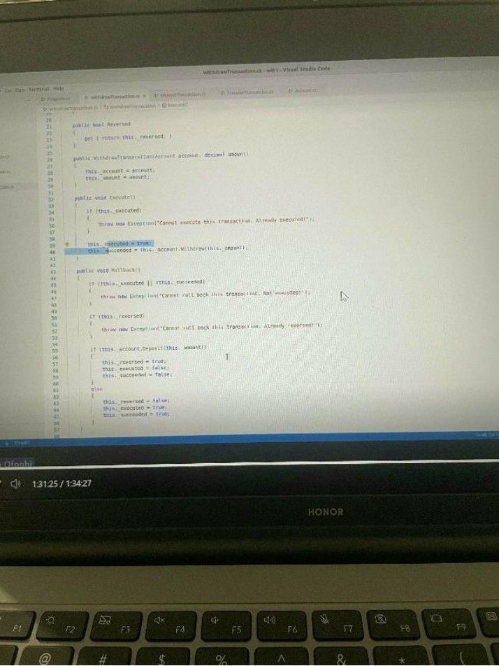 Withdraw Transaction C# File