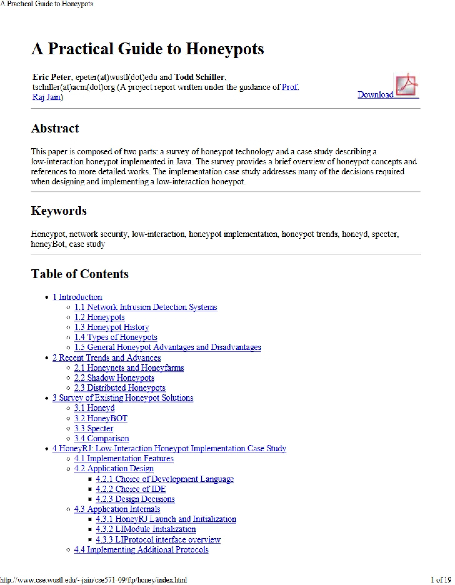 Honeypots A Practical Guide