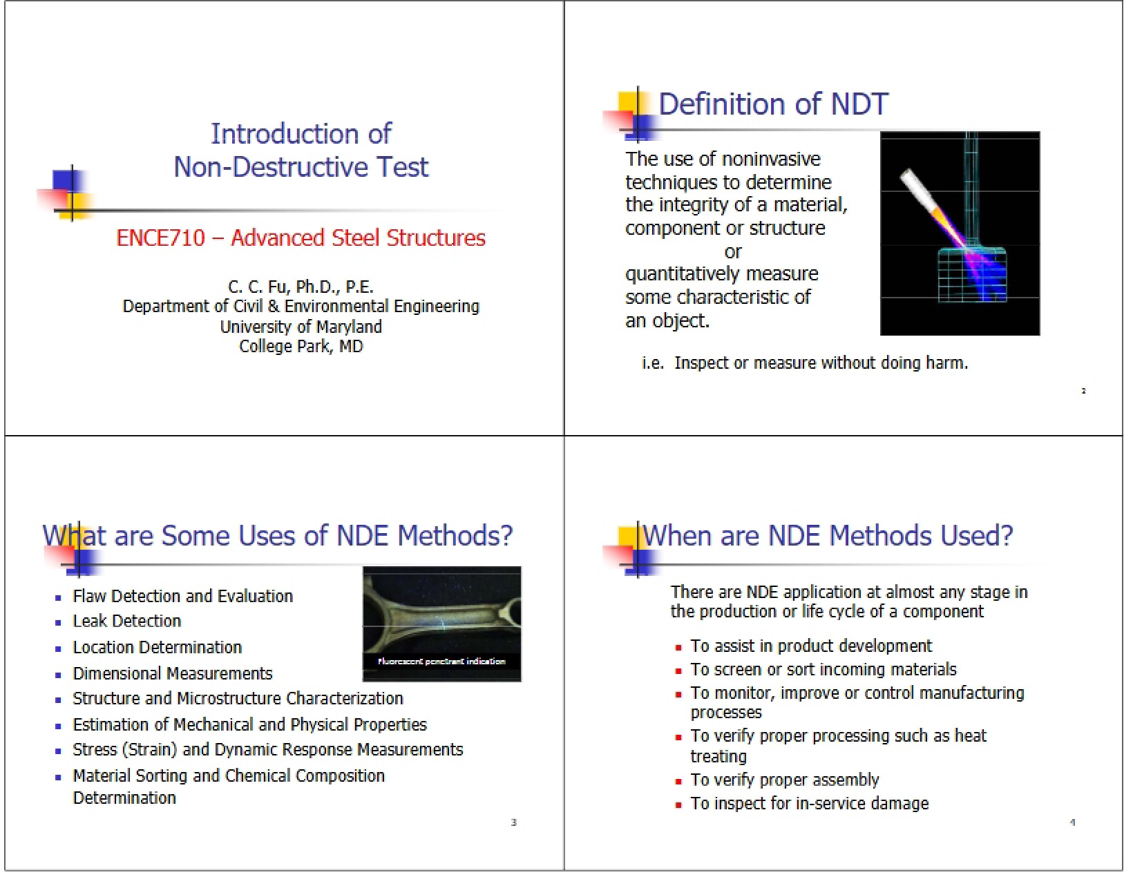 Non-Destructive Test Intro