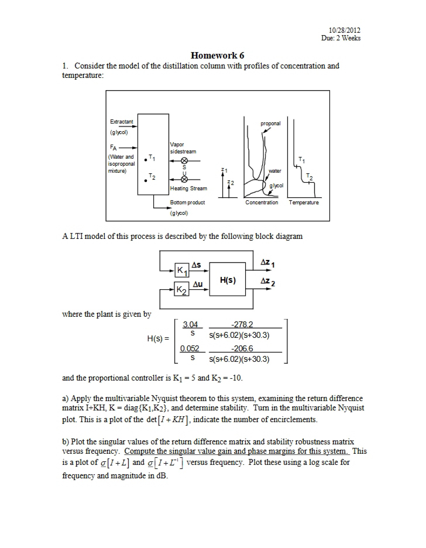 Frequency Domain Homework Seven