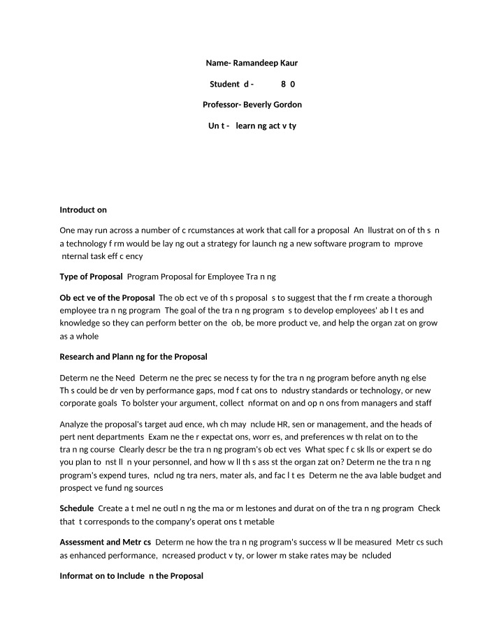 ADMN4607 - Unit 7 Learning Activity