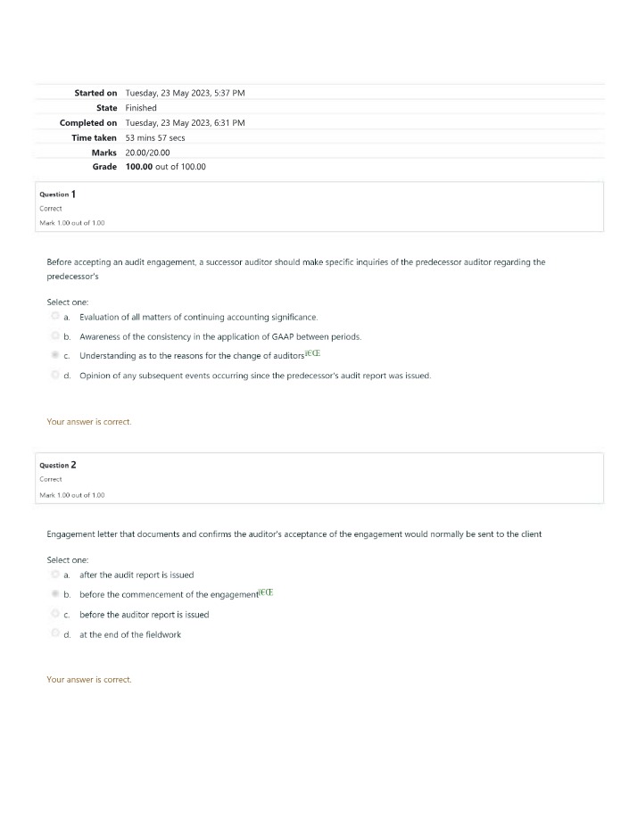 Accepting an Audit Engagement - Key Considerations