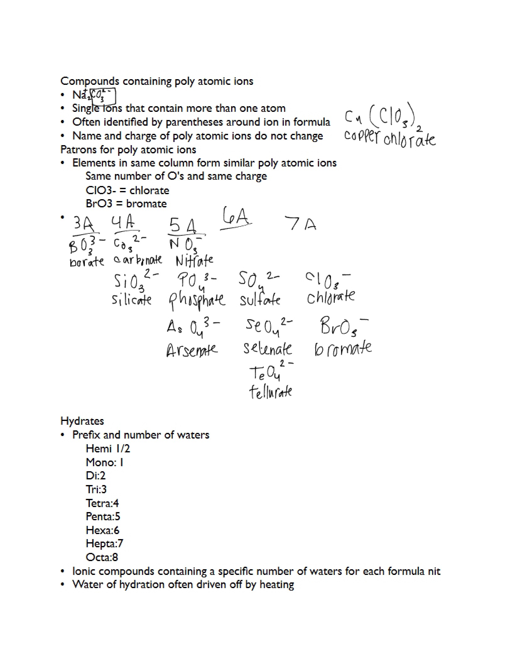 Chemical Compounds and Molecular Structure