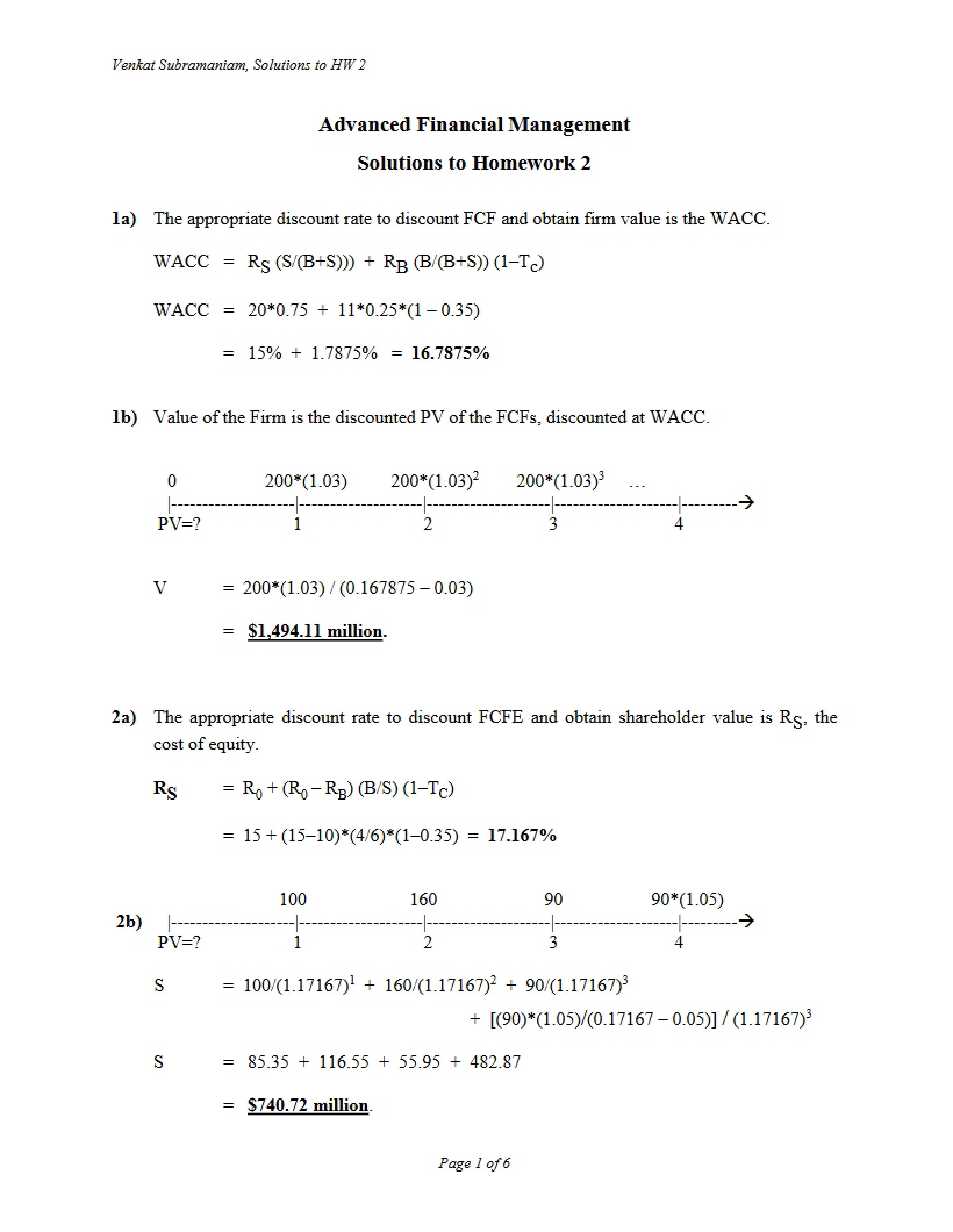 Solution for Second Homework