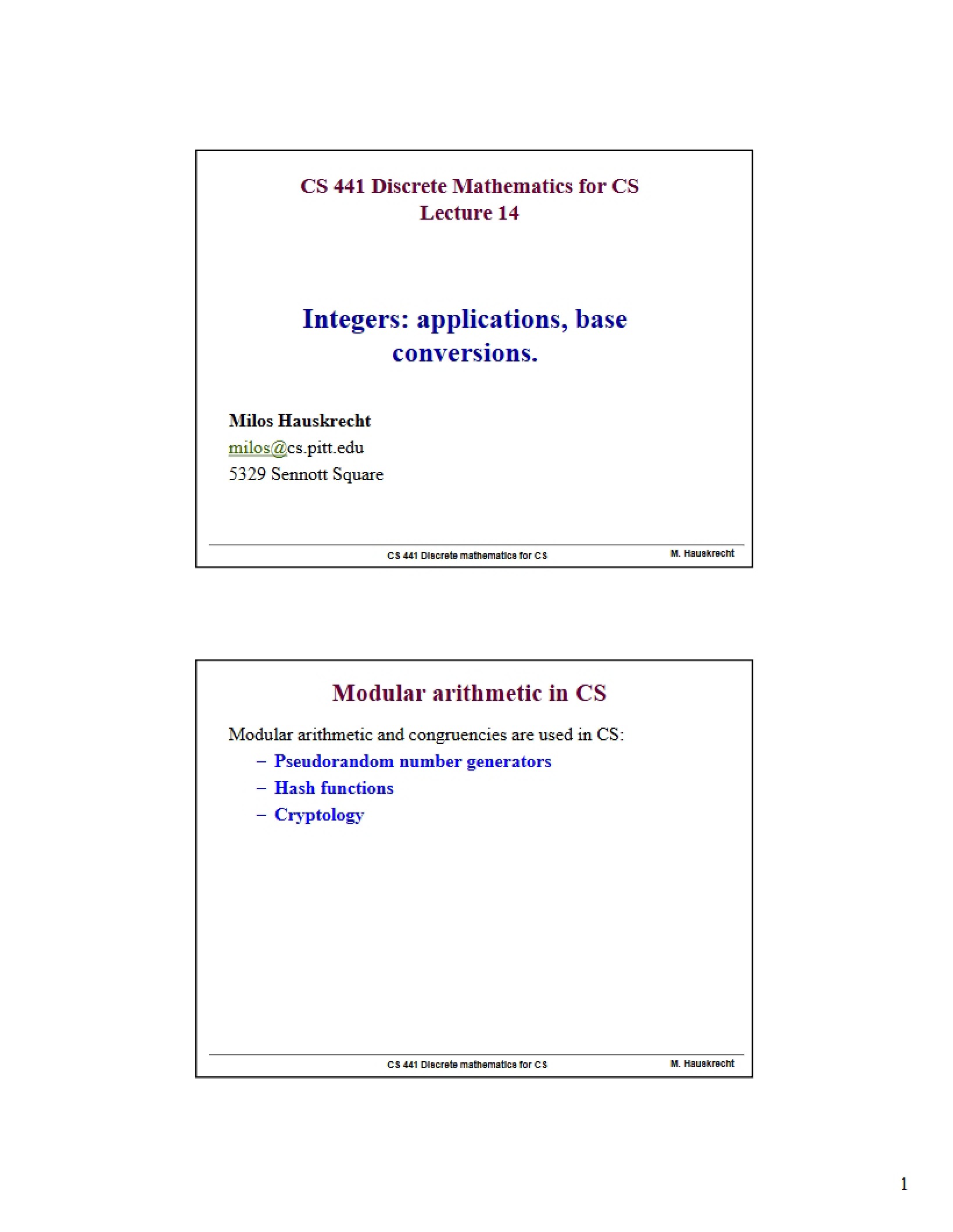 Base Conversions and Integer Applications