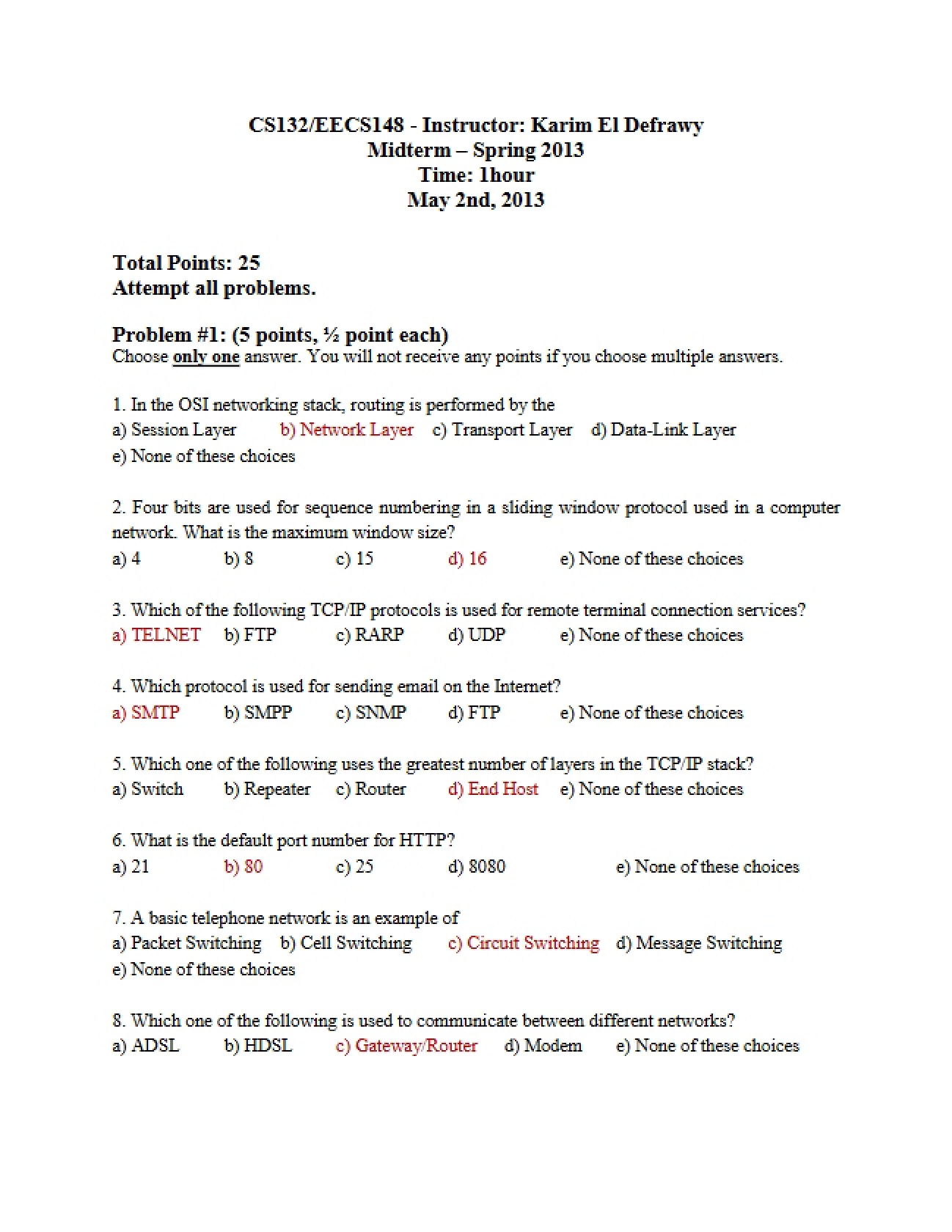 Midterm Assessment