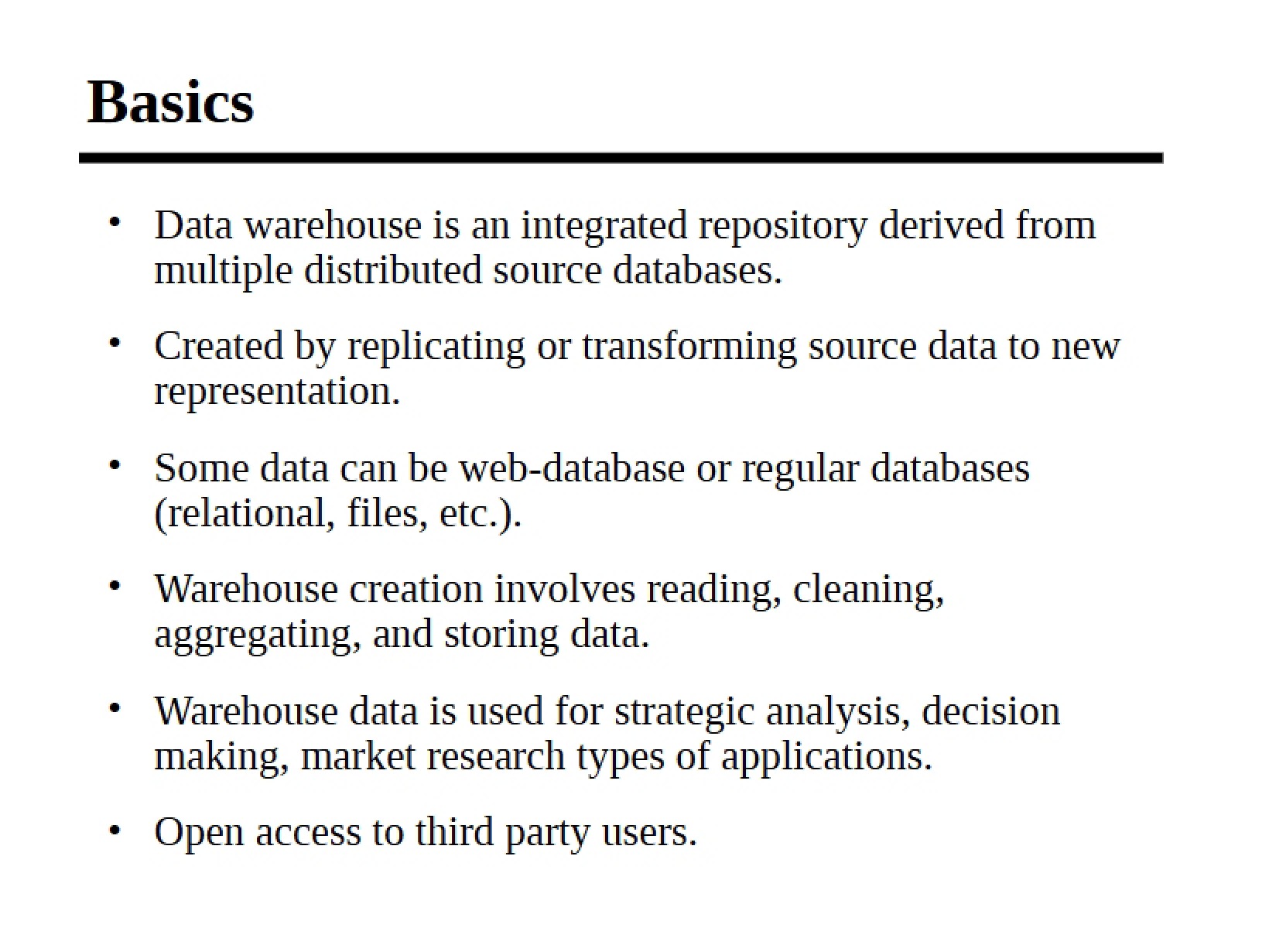 Database Systems Study Guide