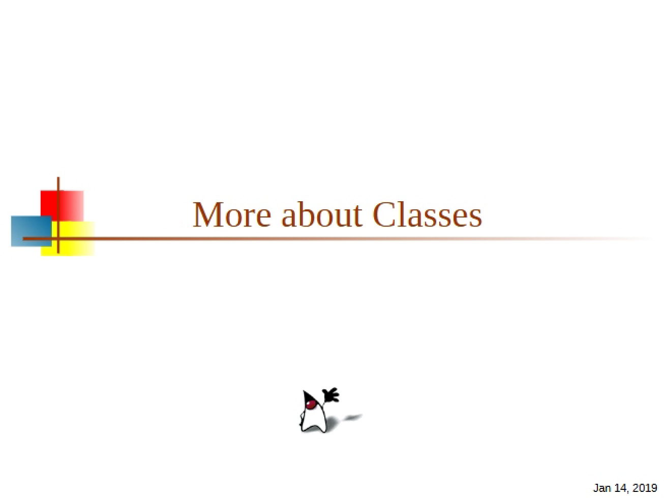 Classes Advanced Topics - 34 Pages