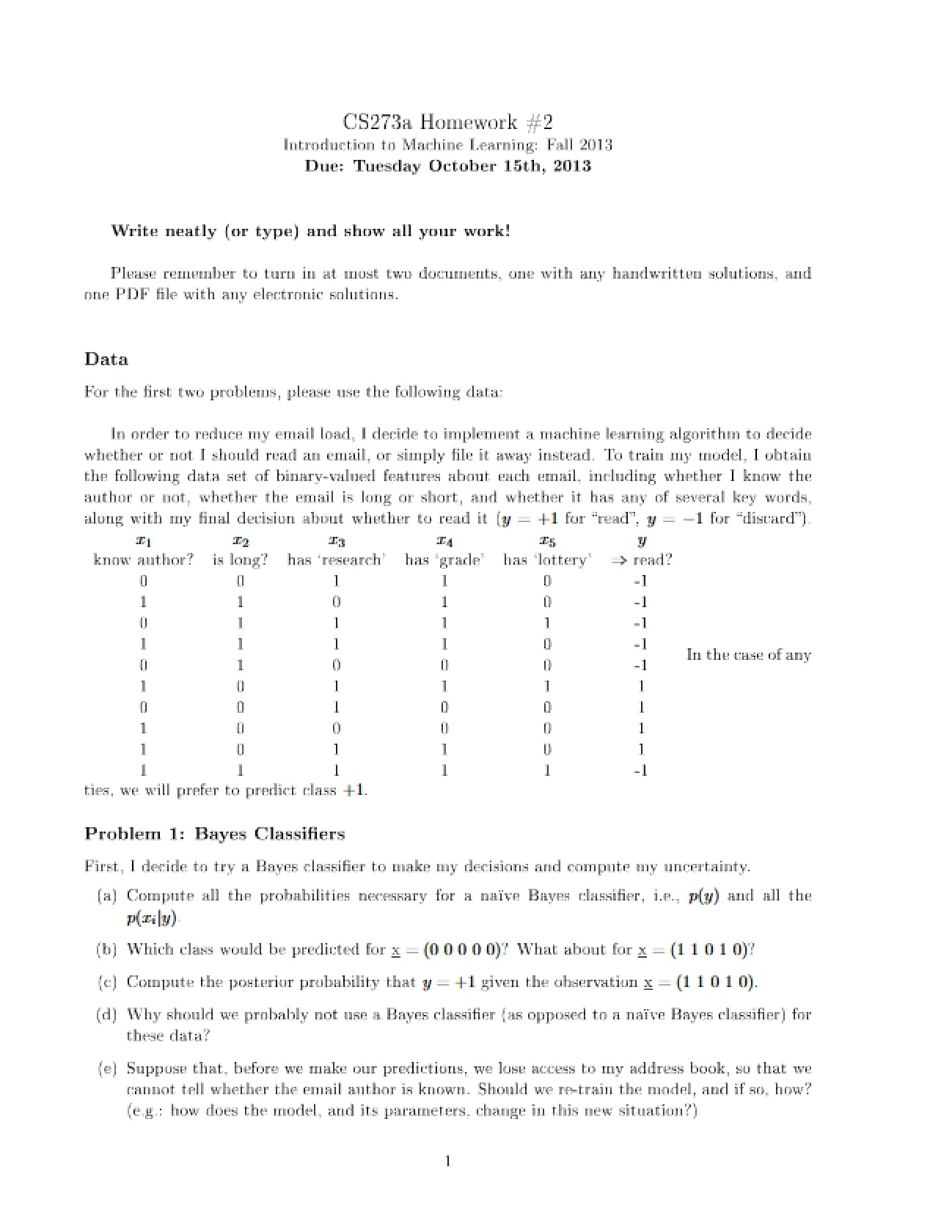 Machine Learning HW2