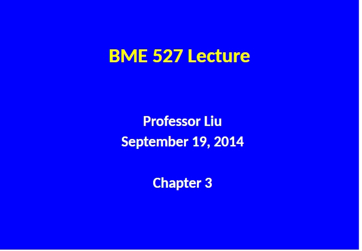 Week Four (Fall 2014)
