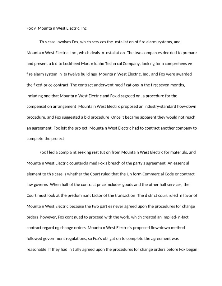 BLAW3430 Writing Assignment 1