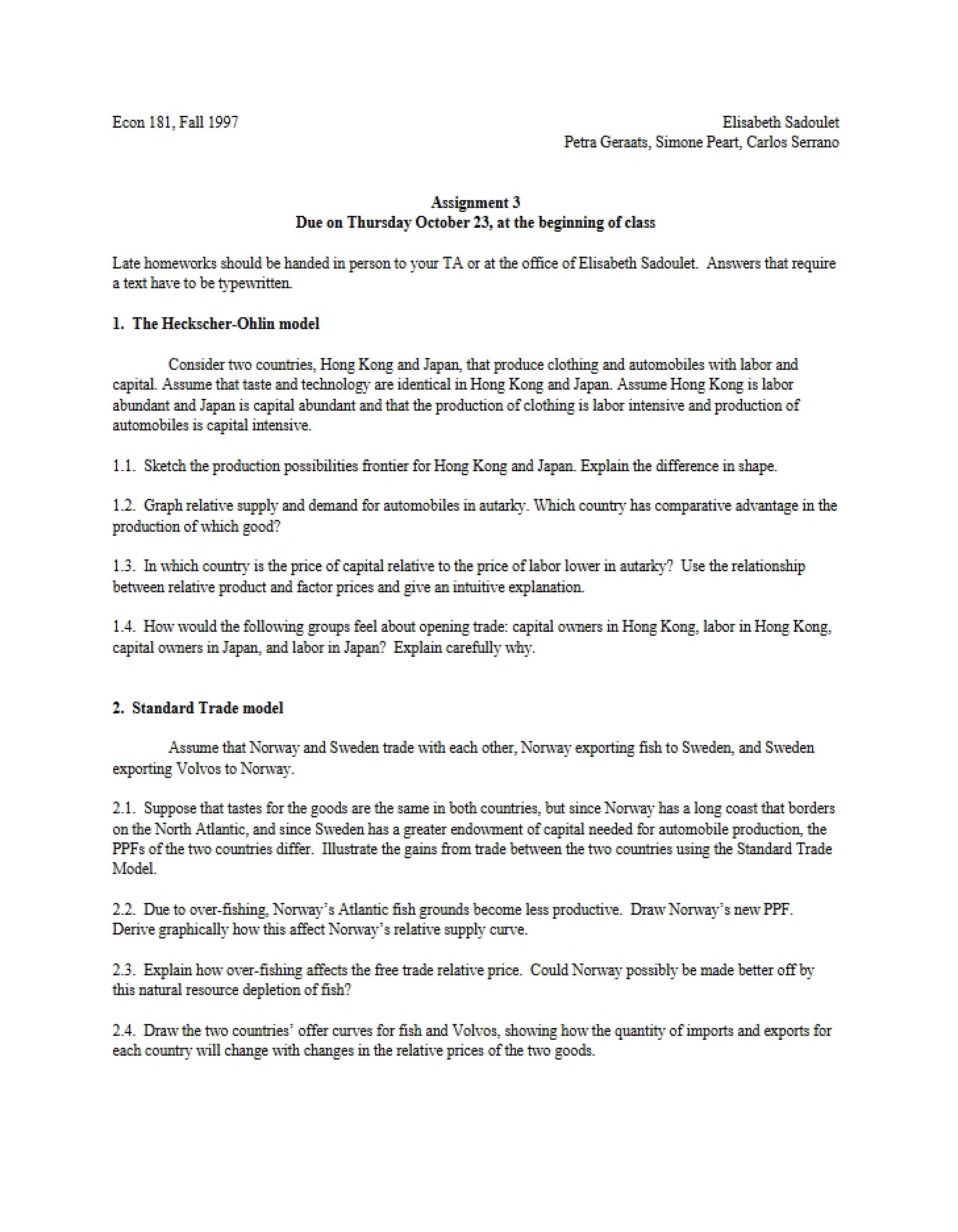 Assignment Three