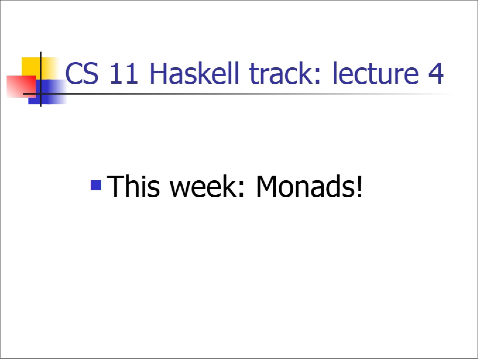 Haskell Language Track