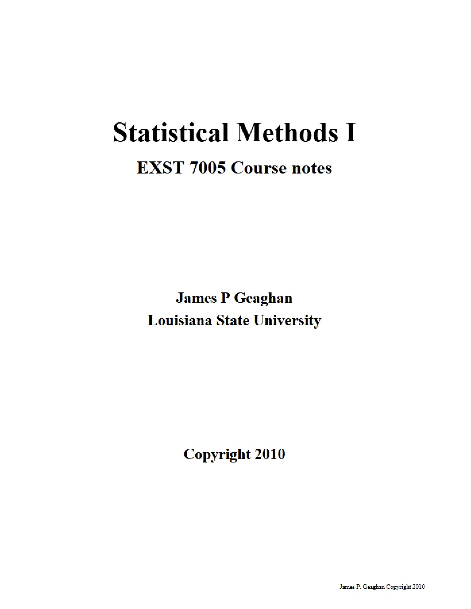 Stats Review Notes