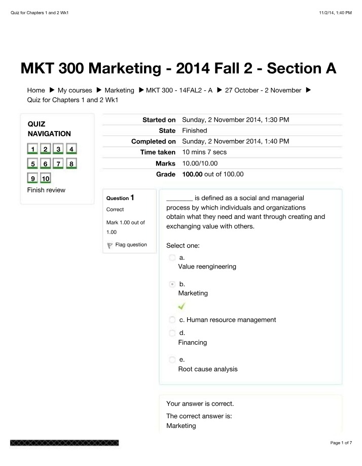 Wk 1 Quiz - Chapters 1 and 2