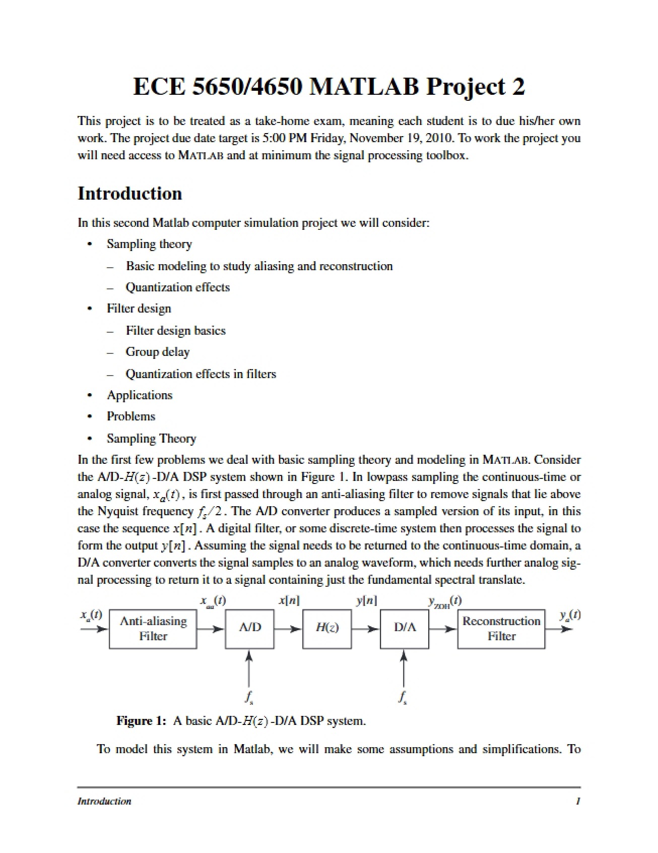 Second MATLAB Project 2