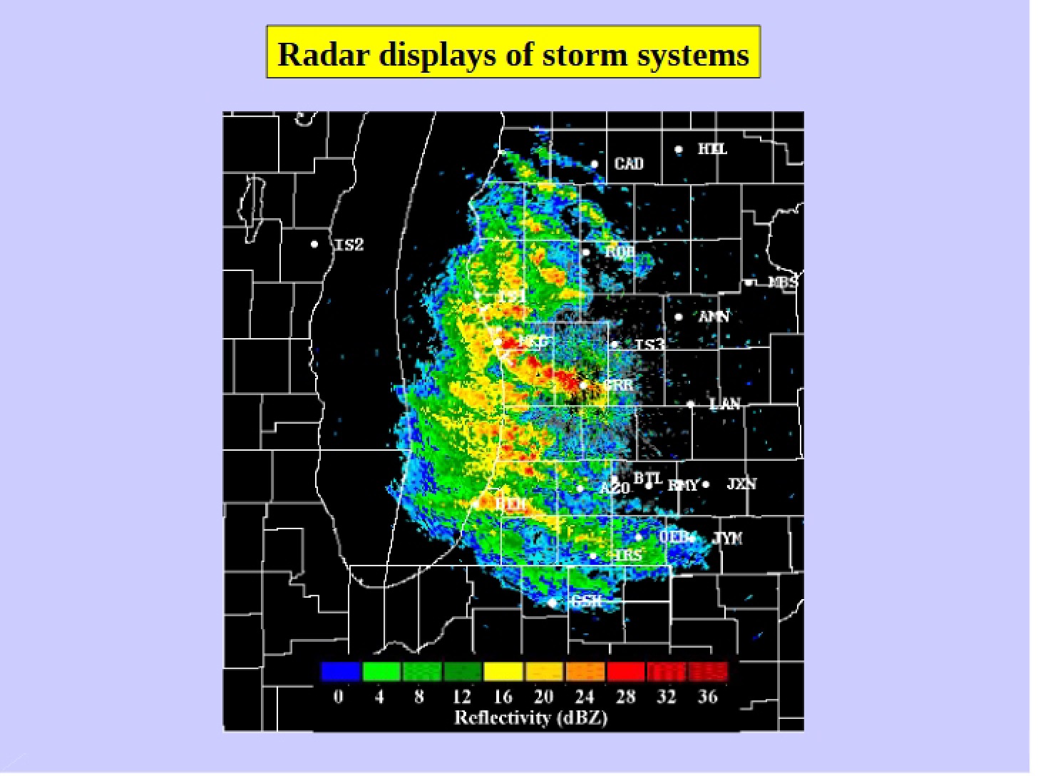 Storm System Radar Displays