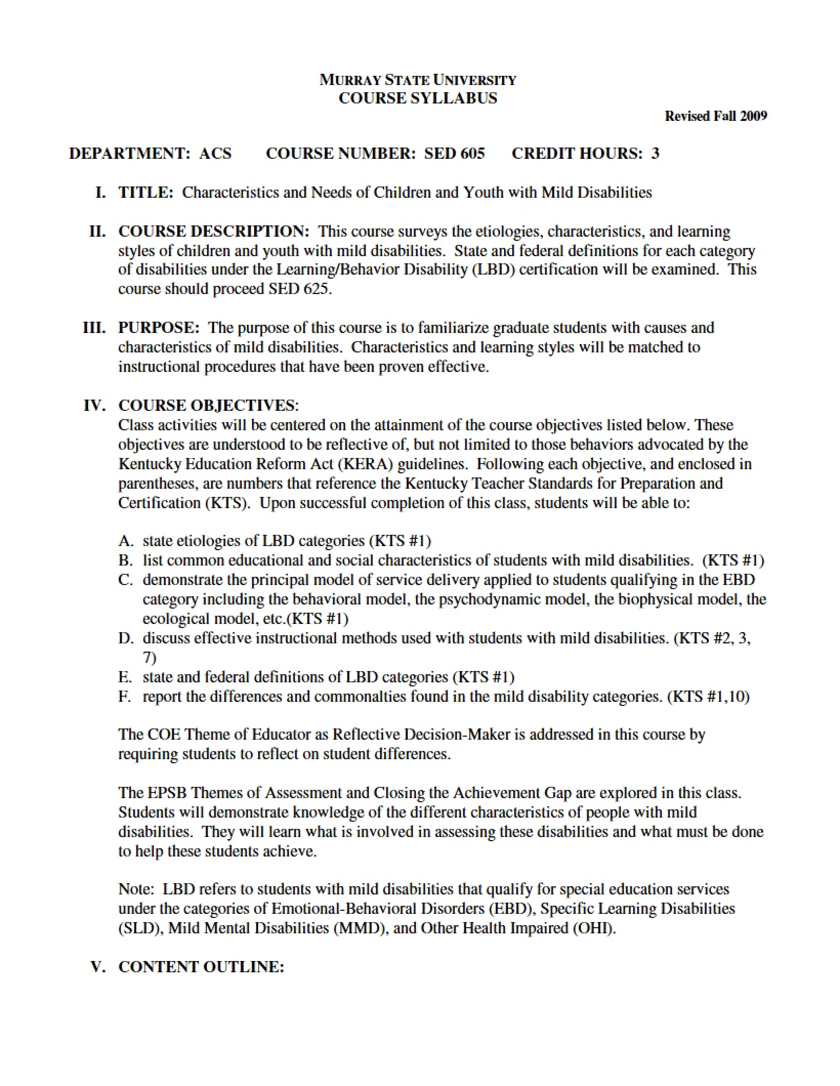Syllabus