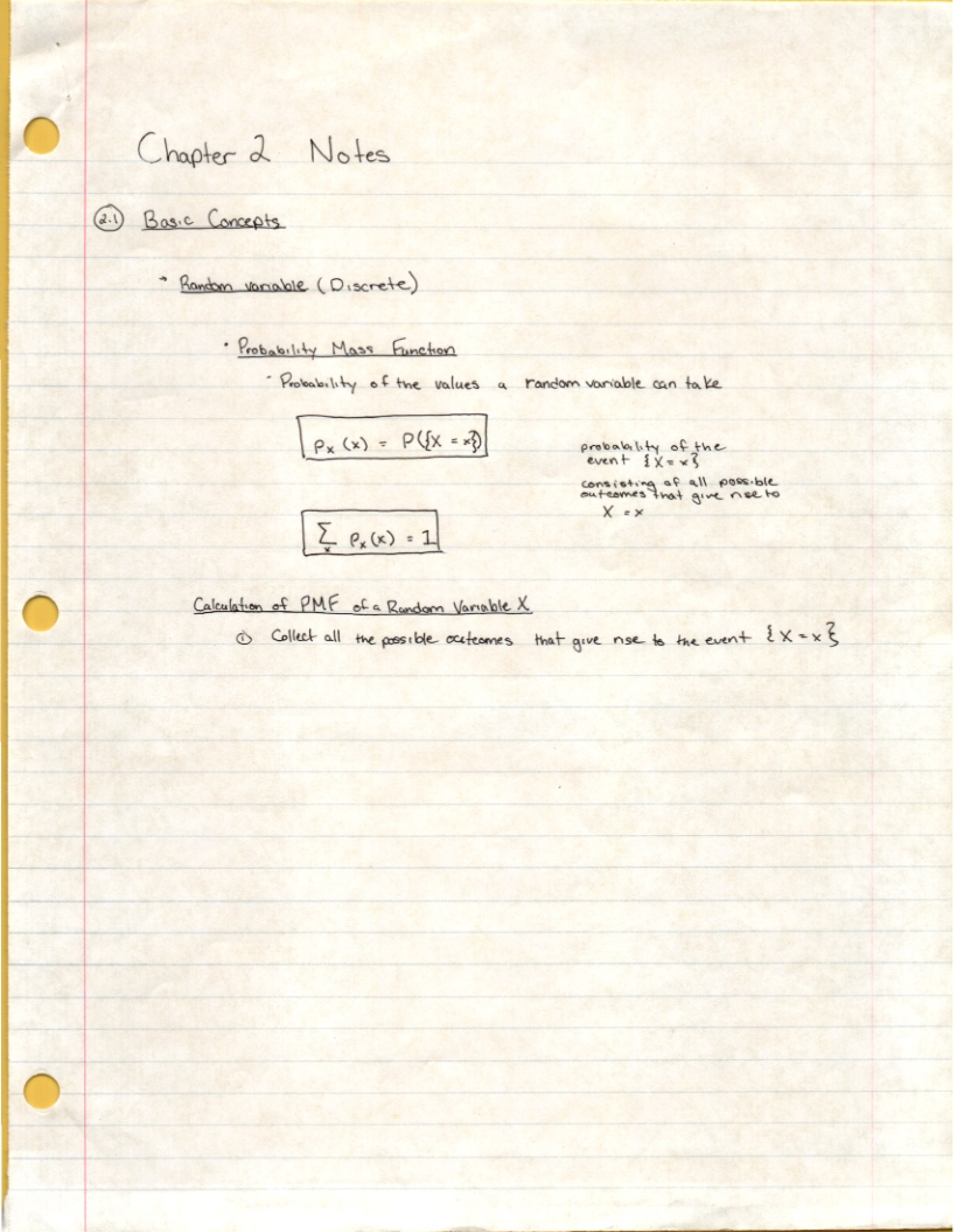 Course Notes Probability