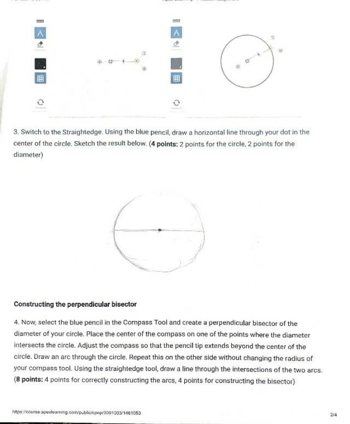 Constructing Perpendicular Bisectors Inside a Square